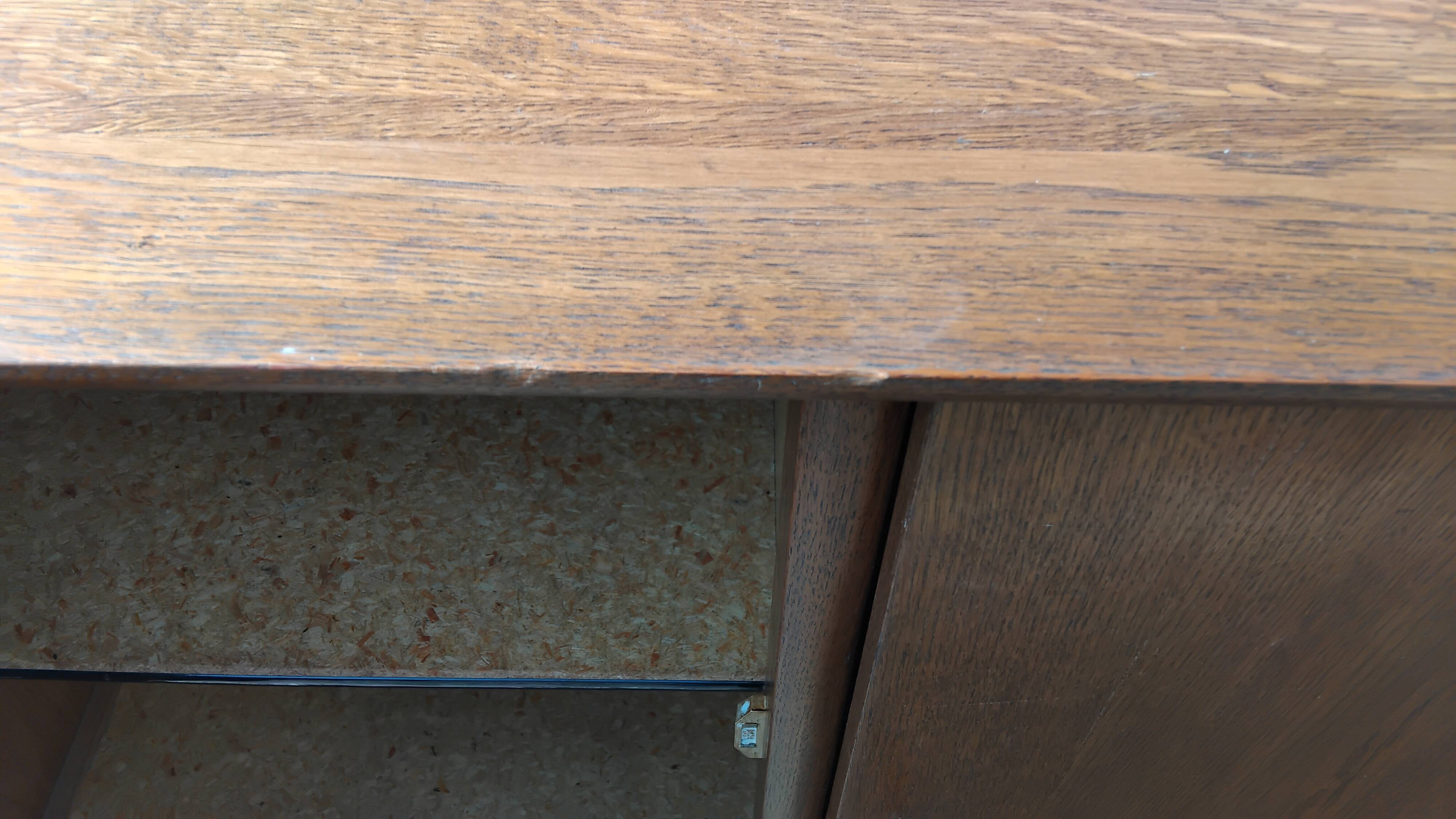 Buffet bas enfilade vintage pieds compas année 50 60