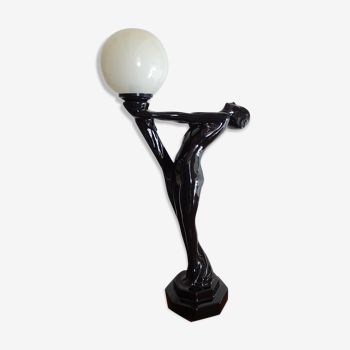 Nude dancer lamp design 70's 80's- art deco globe ball