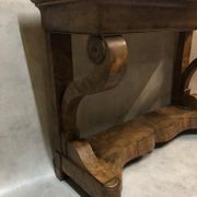 Table console en contreplaqué de noyer 1799