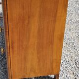 Chest of drawers of the 40s in walnut compass feet 3 drawers
