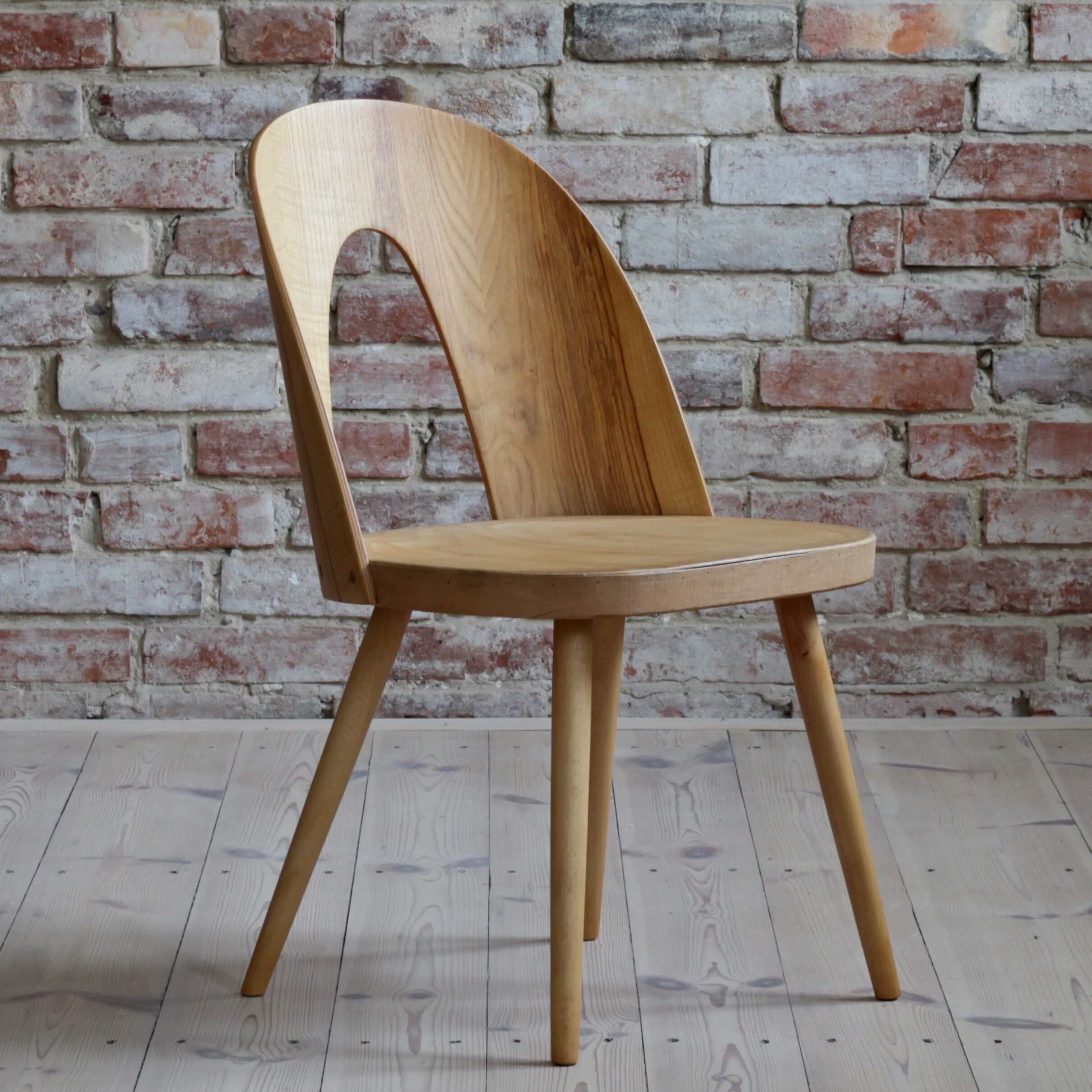Ensemble de 10 chaises conçues par A. Suman, design tchèque, années 1960
