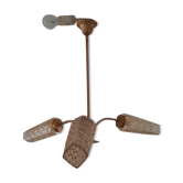 Vintage chandelier with 3 burners 60-70s