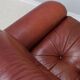 Vintage leather 3 seater sofa Mobil Girgi, 1970s