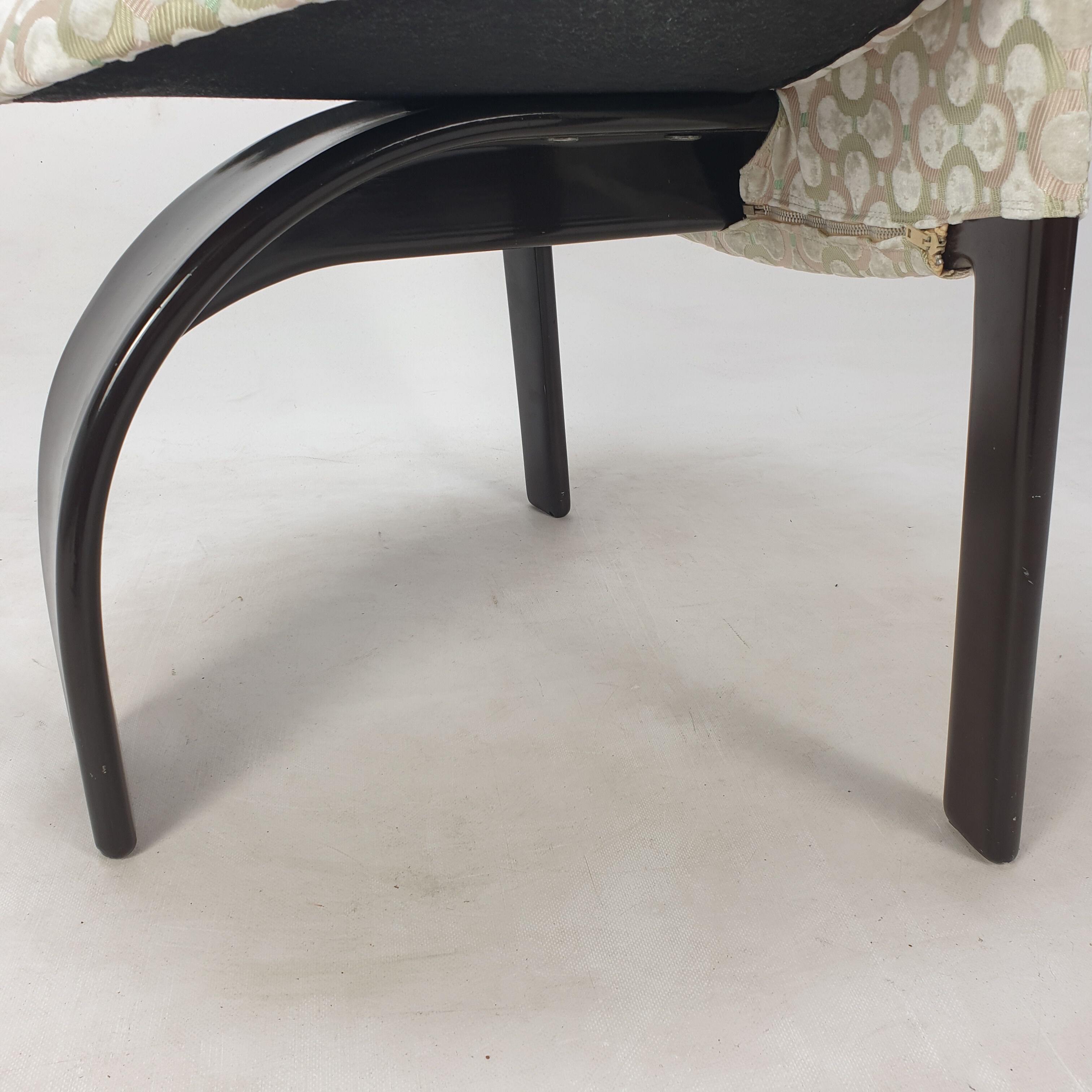 Set of 4 Giovanni Offredi Sail chairs by Saporiti Italy 1973