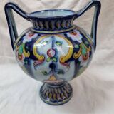 Alcobaça vase with handles, Portugal pottery