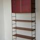 Etagère bibliothèque murale métal et bois 60'