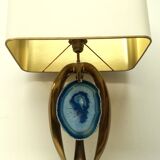 Willy Daro brass lamp, 1970s