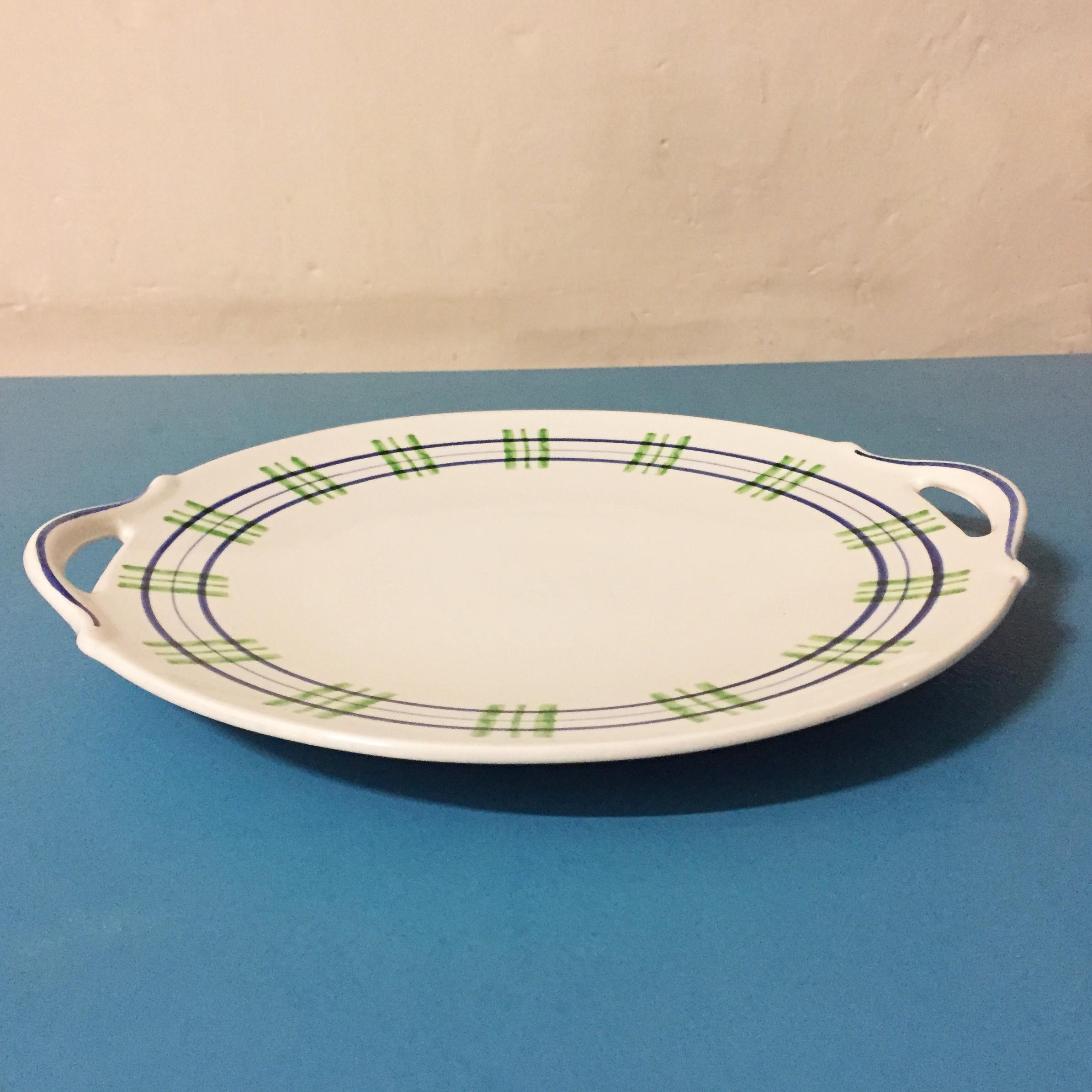 Set of 10 pieces Digoin Sarreguemines "Poitou"