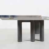 Sculptural Pia Manu coffee table in marble and stone, Belgium 1970s