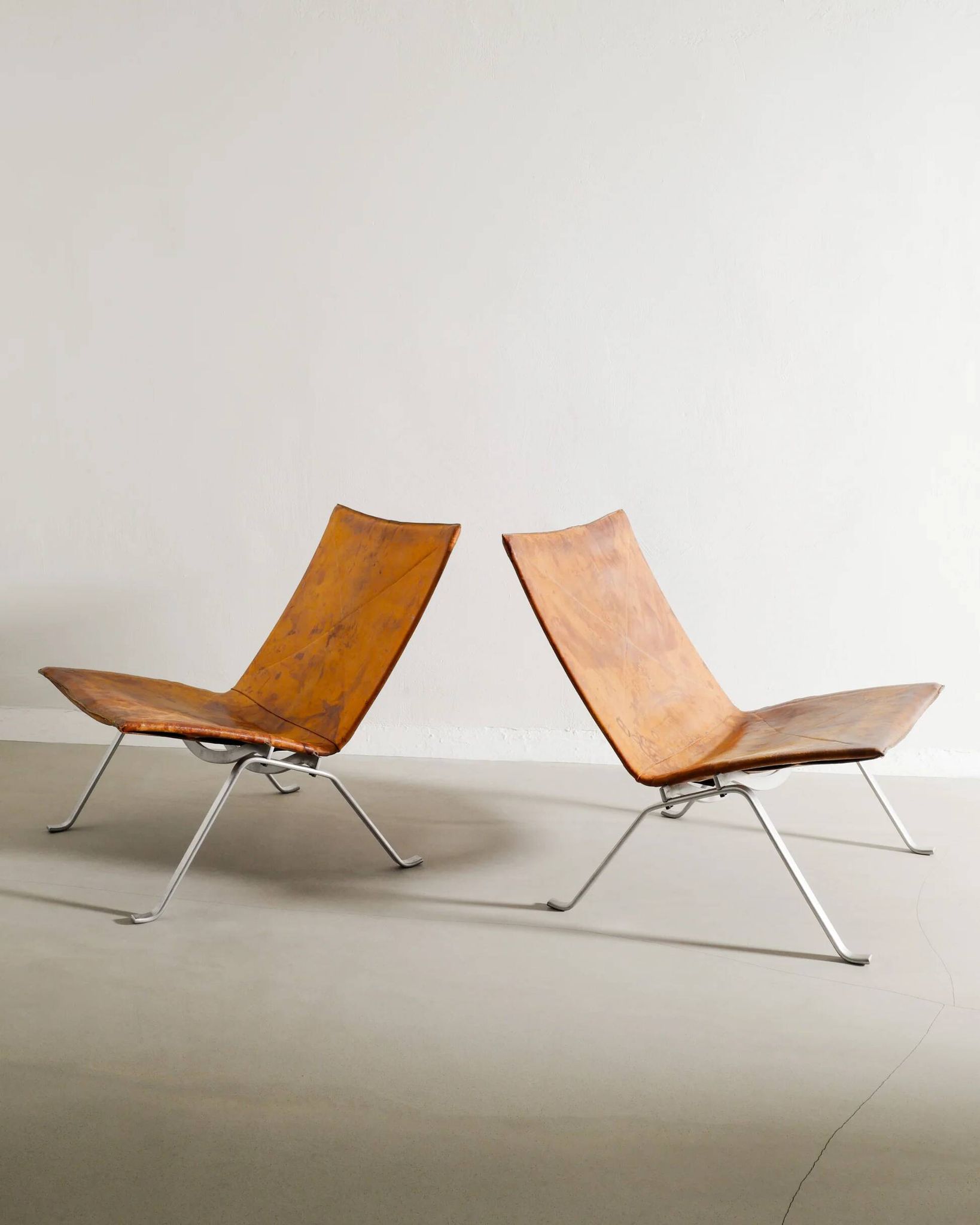 Pair of Vintage Danish "PK-22" Chairs by Poul Kjærholm for E. Kold, 1960s