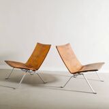 Pair of Vintage Danish "PK-22" Chairs by Poul Kjærholm for E. Kold, 1960s