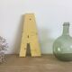 Vintage yellow sign letter A