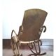 Chaise berçante en laiton vintage - grande miniature