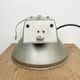 Industrial Factory Pendant Lamp with Frosted Glass Cover, 1970s