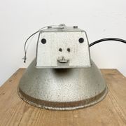 Industrial Factory Pendant Lamp with Frosted Glass Cover, 1970s