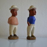 Couple of settlers African statuettes