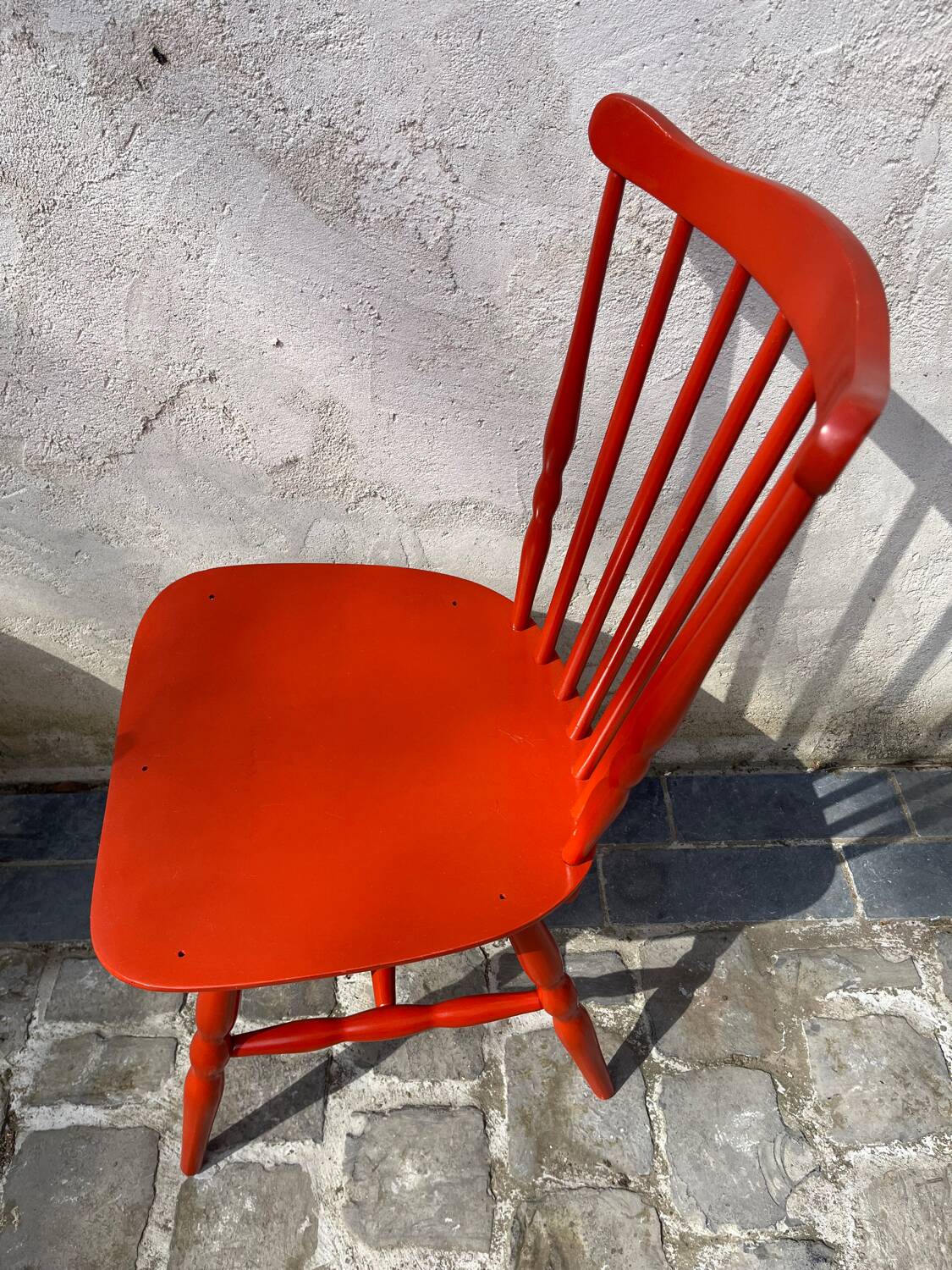 Brick red Baumann chair