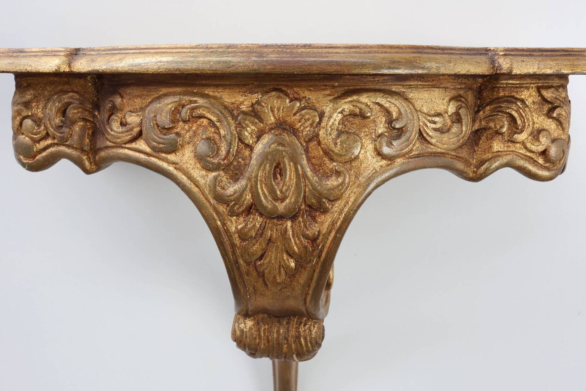 20th century Giltwood Wall Console in Louis XV Style, France