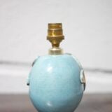 Vintage lamp, ceramic relief lamp, table lamp, bedside lamp, art deco, pottery, 50's