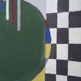 Tableau, peinture abstraite constructiviste, république tchèque