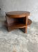 Vintage Art Deco round coffee table with double top