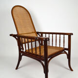 Fischel canned armchair with rack and pinion around 1910