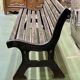 Public garden bench from the 50s