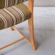 Set of six oak mid-century dining chairs