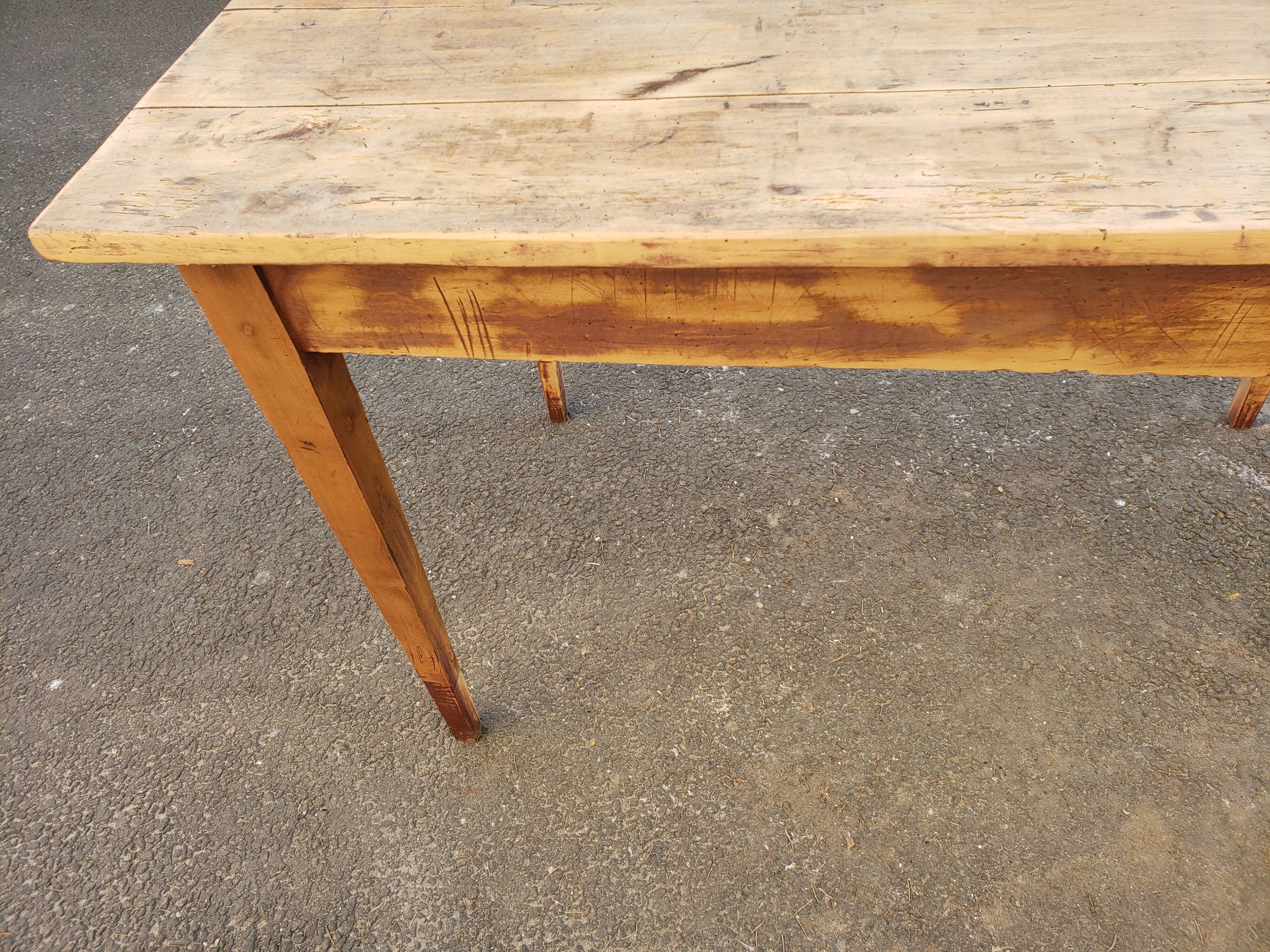 Farm table or "hiss" desk