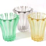 Yellow avesn crystal vase