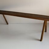 brutalist craft bench solid wooden board