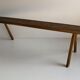 brutalist craft bench solid wooden board