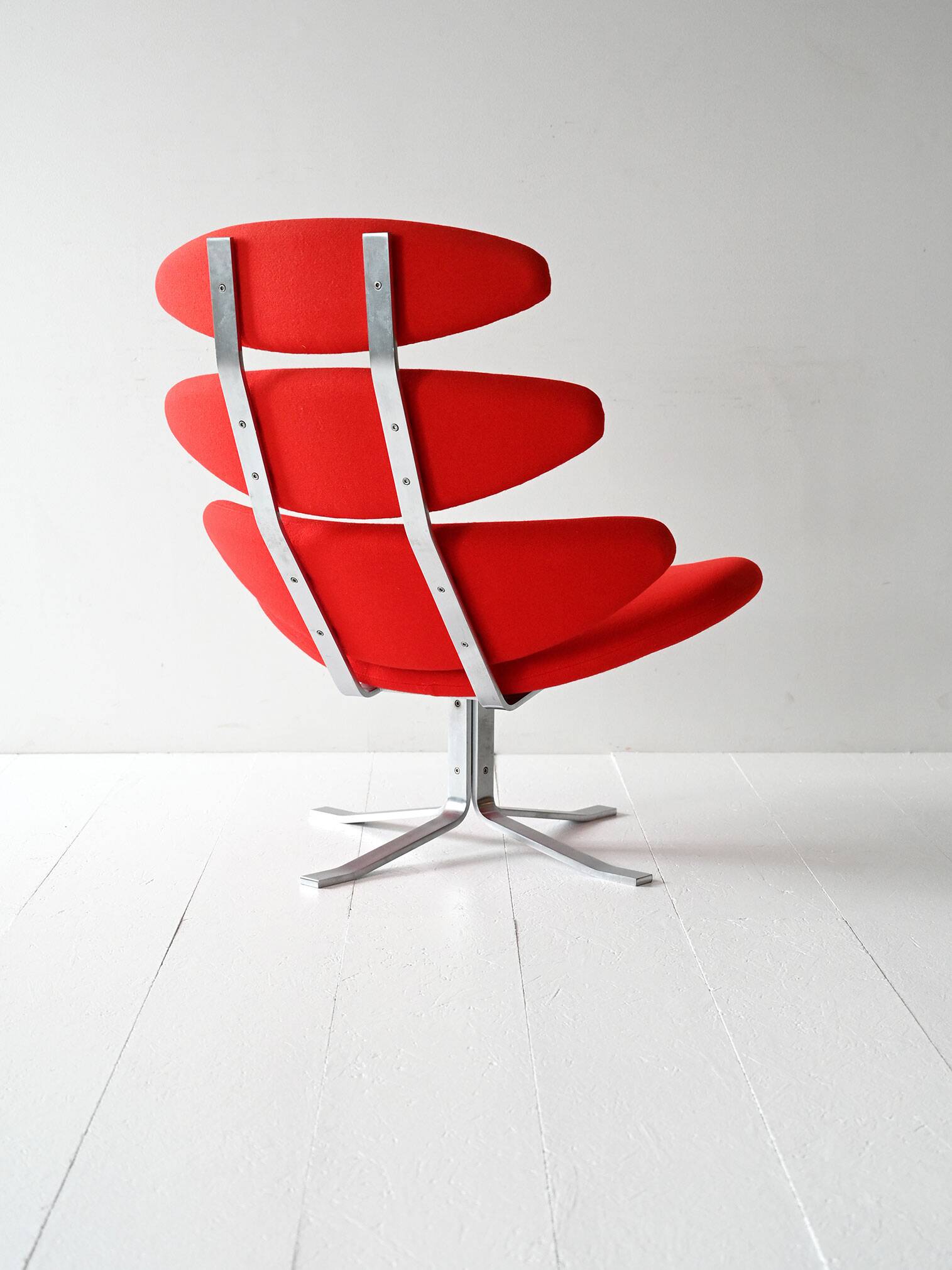 Red Corona Chair by Poul M. Volther