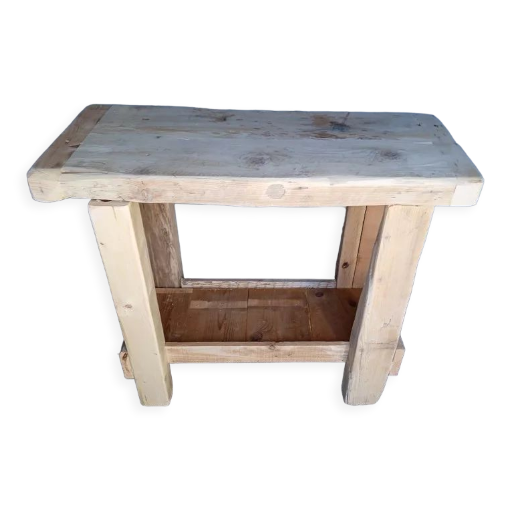Established 100cm natural solid wood