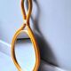1960s rattan drop mirror