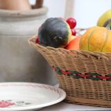 Vintage wicker basket