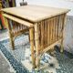 Rattan nesting tables