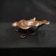 Three-tiered lotus leaf shaped patinated metal bird bath