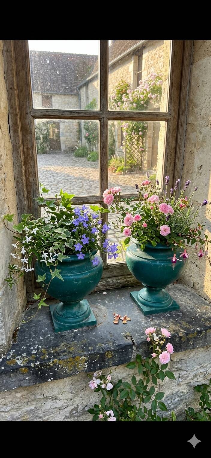 Paire de vases medicis XIXème en fonte