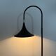 Hala Zeist Trumpet brown minimalist floor lamp, 1970s Dutch design