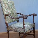 2 pairs of Louis XIII style armchairs