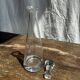 Conical glass carafe with stopper H32.5