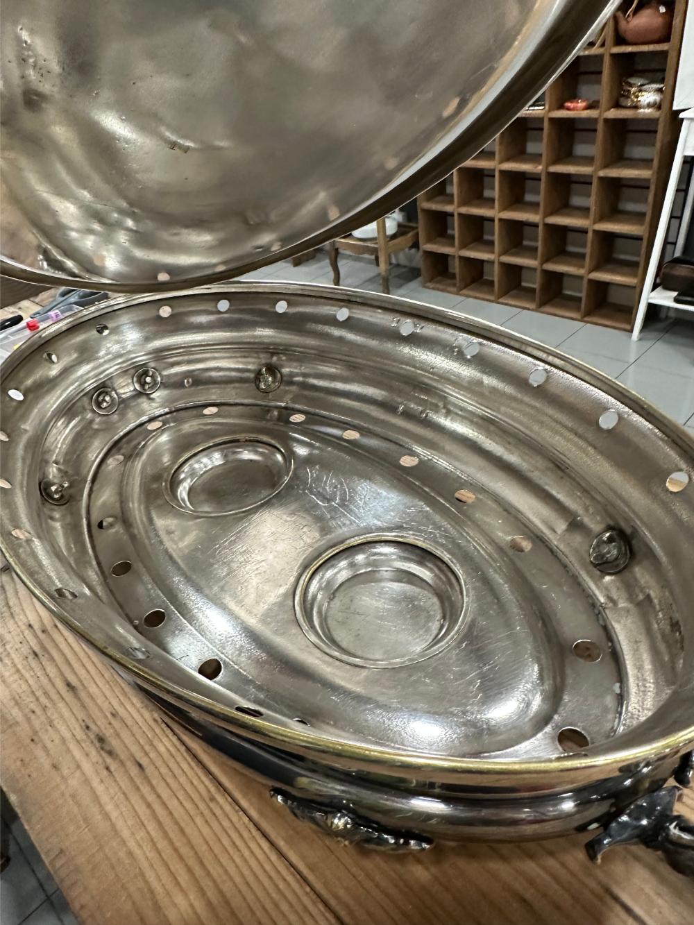 Chafing dish stamped Frenais & Christofle