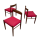 3 teak dining chairs by H. W. Klein for Bramin, 1960s