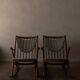 Ensemble de 2 chaises berçantes en teck danois modèle 182 Frank Reenskaug années 1950.