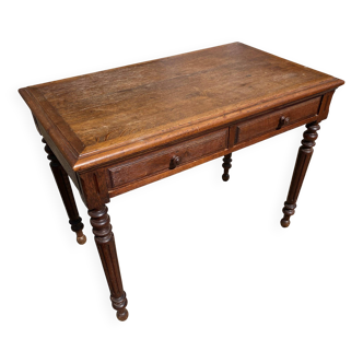 Oak desk with 2 drawers, 97 x 58 cm