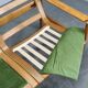 Danish Freestanding Teak Sofa in Green Corduroy, 1970s
