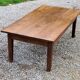 Oak farmhouse coffee table nineteenth century 1 drawer feet bobbins 149cm