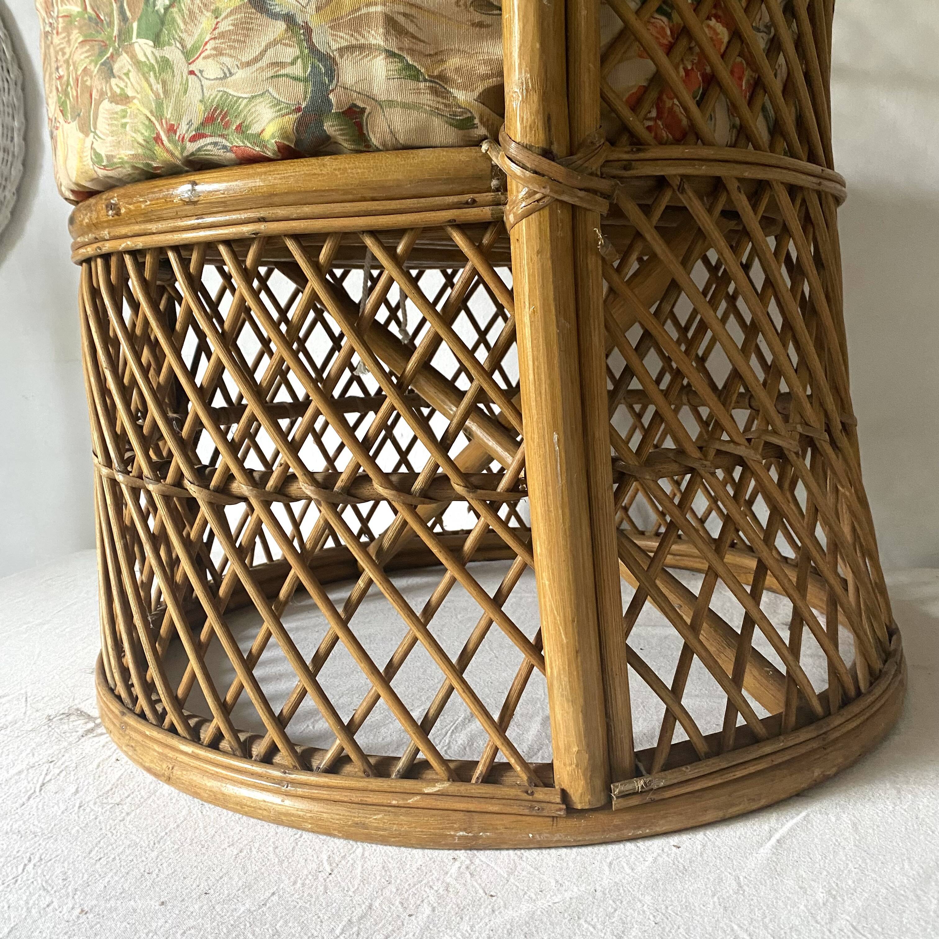 Vintage rattan armchair