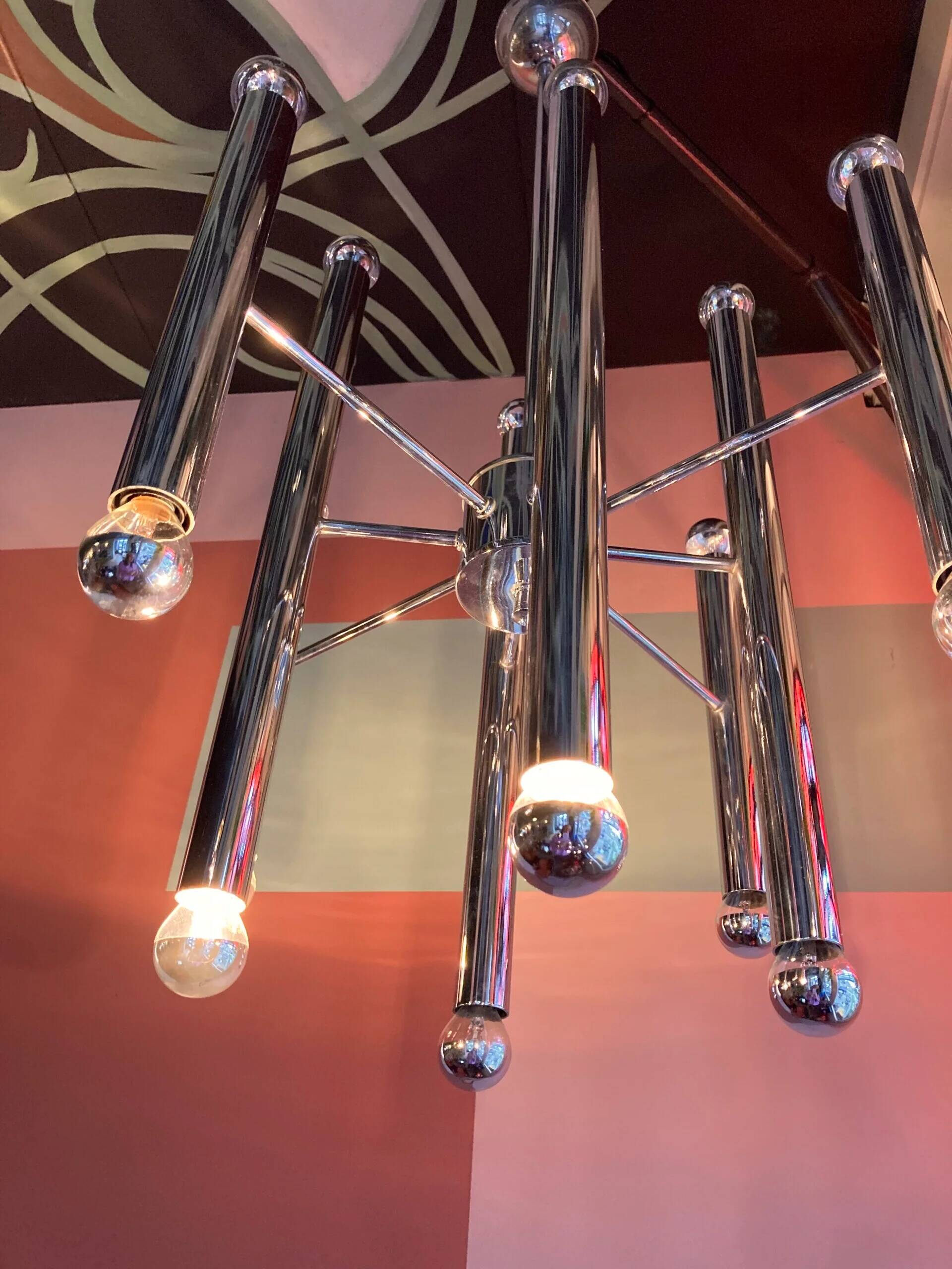 Vintage Sciolari pendant lamp, 1960s